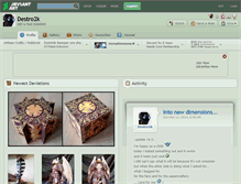 Tablet Screenshot of destro2k.deviantart.com