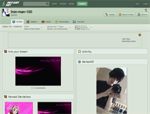 Tablet Screenshot of iron-man-100.deviantart.com
