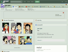 Tablet Screenshot of pec-pec.deviantart.com
