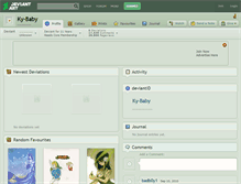 Tablet Screenshot of ky-baby.deviantart.com