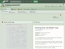 Tablet Screenshot of christheawesome2423.deviantart.com