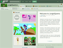 Tablet Screenshot of junglequeens.deviantart.com