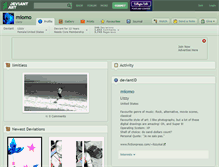 Tablet Screenshot of miomo.deviantart.com