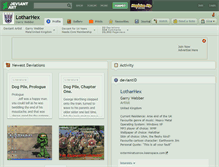 Tablet Screenshot of lotharhex.deviantart.com