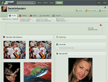 Tablet Screenshot of daniellesanders.deviantart.com