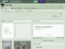 Tablet Screenshot of miller-light.deviantart.com