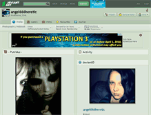 Tablet Screenshot of angel666heretic.deviantart.com