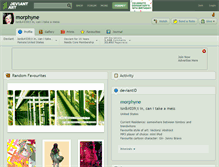 Tablet Screenshot of morphyne.deviantart.com