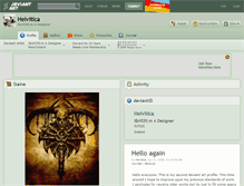 Tablet Screenshot of helvitica.deviantart.com