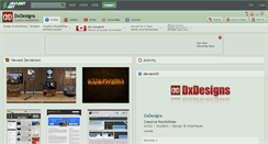 Desktop Screenshot of dxdesigns.deviantart.com
