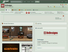Tablet Screenshot of dxdesigns.deviantart.com