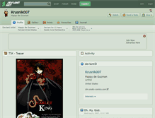 Tablet Screenshot of krusnik007.deviantart.com