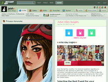 Tablet Screenshot of jaleh.deviantart.com