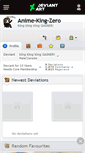 Mobile Screenshot of anime-king-zero.deviantart.com