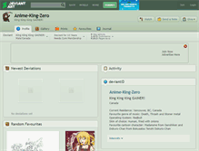 Tablet Screenshot of anime-king-zero.deviantart.com