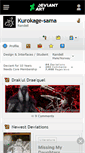 Mobile Screenshot of kurokage-sama.deviantart.com
