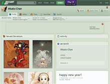 Tablet Screenshot of misato-chan.deviantart.com