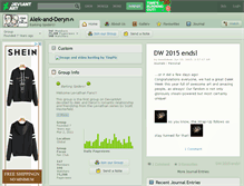 Tablet Screenshot of alek-and-deryn.deviantart.com