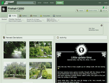Tablet Screenshot of firehair12000.deviantart.com