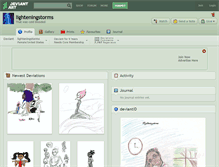 Tablet Screenshot of lighteningstorms.deviantart.com