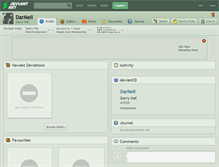 Tablet Screenshot of darmell.deviantart.com
