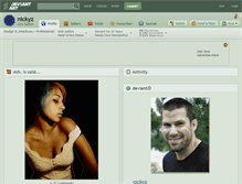 Tablet Screenshot of nickyz.deviantart.com