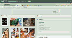 Desktop Screenshot of madmoxie.deviantart.com
