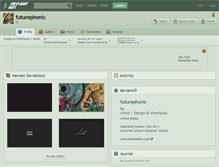 Tablet Screenshot of futurephonic.deviantart.com