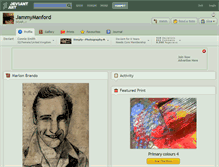 Tablet Screenshot of jammymanford.deviantart.com
