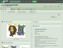 Tablet Screenshot of crappycomiccreator.deviantart.com