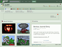 Tablet Screenshot of jacerw.deviantart.com