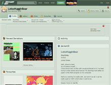 Tablet Screenshot of lotsohugginbear.deviantart.com