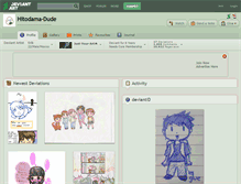 Tablet Screenshot of hitodama-dude.deviantart.com
