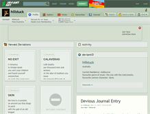 Tablet Screenshot of hillstuck.deviantart.com