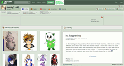 Desktop Screenshot of monky31692.deviantart.com