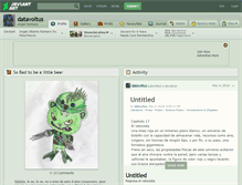 Tablet Screenshot of datavoltus.deviantart.com