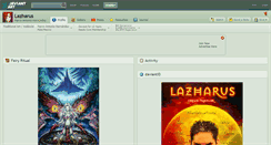 Desktop Screenshot of lazharus.deviantart.com
