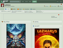 Tablet Screenshot of lazharus.deviantart.com
