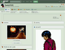 Tablet Screenshot of faustox9285.deviantart.com