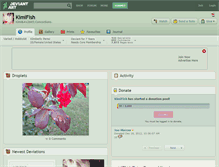 Tablet Screenshot of kimifish.deviantart.com