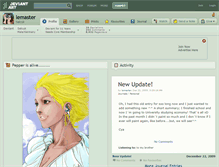 Tablet Screenshot of lemaster.deviantart.com