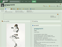 Tablet Screenshot of garagegurlie555.deviantart.com