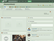 Tablet Screenshot of kitsuneunrefracted.deviantart.com