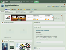 Tablet Screenshot of absoloutley-absolem.deviantart.com