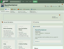Tablet Screenshot of bayoupoemspinner.deviantart.com