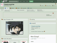 Tablet Screenshot of chazzloversclub.deviantart.com