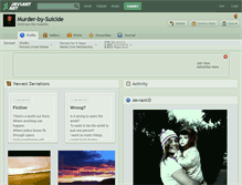 Tablet Screenshot of murder-by-suicide.deviantart.com