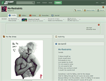 Tablet Screenshot of no-restraints.deviantart.com