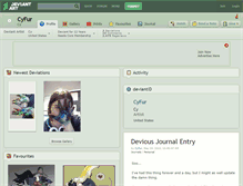 Tablet Screenshot of cyfur.deviantart.com