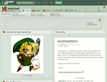 Tablet Screenshot of mystcloud.deviantart.com